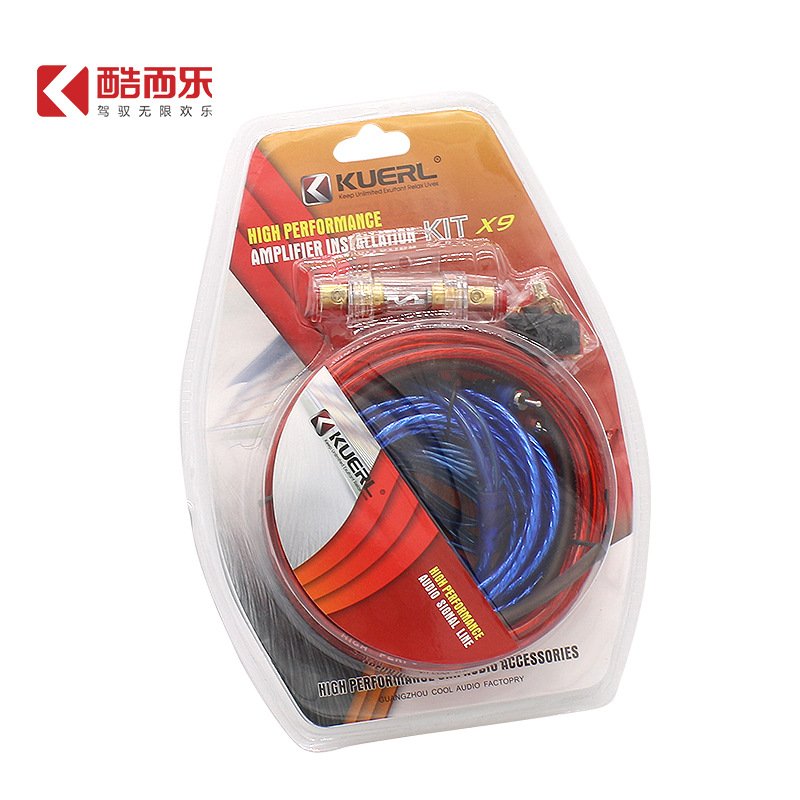 Car Audio Speakers Wiring kits Cable Amplifier Subwoofer Speaker Installation Wires Kit 10GA Power Cable 60 AMP Fuse Holder 