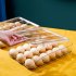 Egg Holder Automatic Rolling Egg Holder Rolling Egg Holder Dispenser Automatically Refrigerator Rolling Egg Container Space Saving Egg Holders Tray For Refriger