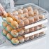 Egg Holder Automatic Rolling Egg Holder Rolling Egg Holder Dispenser Automatically Refrigerator Rolling Egg Container Space Saving Egg Holders Tray For Refriger