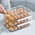 Egg Holder Automatic Rolling Egg Holder Rolling Egg Holder Dispenser Automatically Refrigerator Rolling Egg Container Space Saving Egg Holders Tray For Refriger