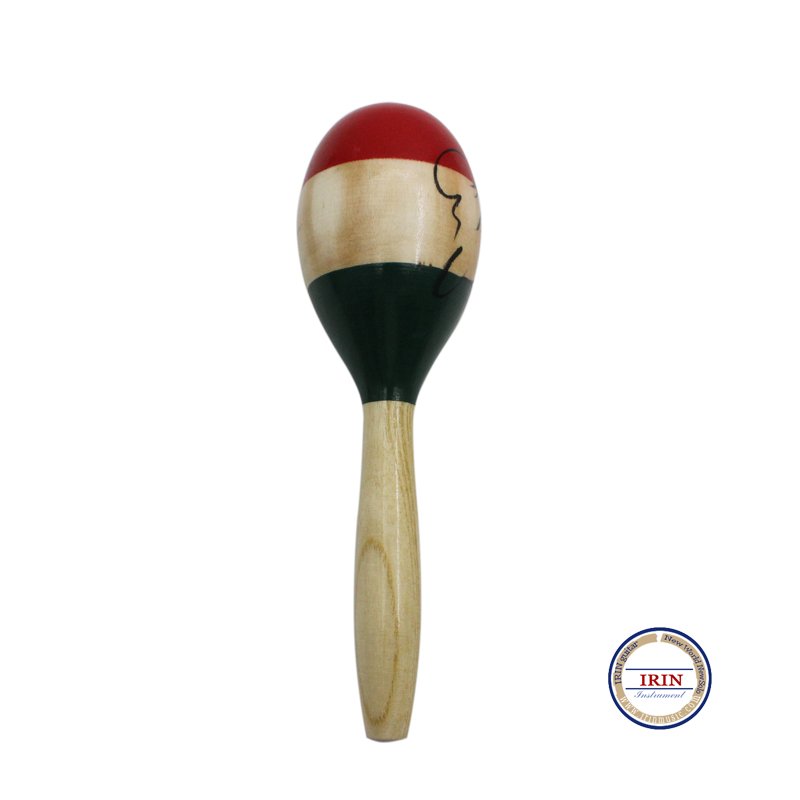 1 Pair Wooden Large Maracas Rumba Shakers Rattles Sand Hammer Percussion Instrument Musical Toy 