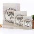 Elastic Band Notebook with Wood Grain Letters Printing Cover