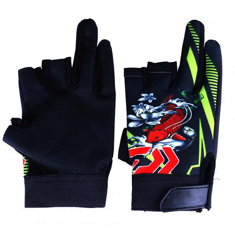 Elastic Non-slip Breathable Wear Resistance 3 Finger Appearing Riding Gloves