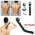 Electric Back Hair Shaver 180 Degrees Foldable Long Handle Body Electric Shaving Tool Groomer Trimmer