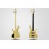Electric Bass Guitar features 24 frets  two single coil pickups and two adjustable volume and tone knobs is perfect for playing the anthem of your people