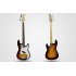 Electric Bass Guitar with Single Pickup  21 Frets and Basswood finish   This is the perfect bass guitar for beginners or use it as a practice instrument
