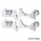 Electric Bass Tuning Pegs Tuners Machine Heads Knobs Set for Acoustic or Electric String Precision Jazz Bass Replacement Music Instrument Parts  Silver_2L+2R