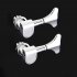 Electric Bass Tuning Pegs Tuners Machine Heads Knobs Set for Acoustic or Electric String Precision Jazz Bass Replacement Music Instrument Parts  Silver 2L 2R