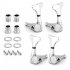 Electric Bass Tuning Pegs Tuners Machine Heads Knobs Set for Acoustic or Electric String Precision Jazz Bass Replacement Music Instrument Parts  Silver 1Right