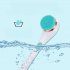 Electric Body Bath Brush Electric Long Handle Bath Brush Silicone Massage Body Scrubber Battery Powered charging Shower Brush 8381A charging   blue English