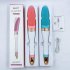Electric Body Bath Brush Electric Long Handle Bath Brush Silicone Massage Body Scrubber Battery Powered charging Shower Brush 8381A charging   blue English