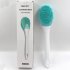 Electric Body Bath Brush Electric Long Handle Bath Brush Silicone Massage Body Scrubber Battery Powered charging Shower Brush 8381A charging   pink English