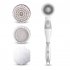 Electric Body Bath Brush Electric Long Handle Bath Brush Silicone Massage Body Scrubber Battery Powered charging Shower Brush 8381A charging   pink English