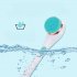 Electric Body Bath Brush Electric Long Handle Bath Brush Silicone Massage Body Scrubber Battery Powered charging Shower Brush 8381A charging   pink English