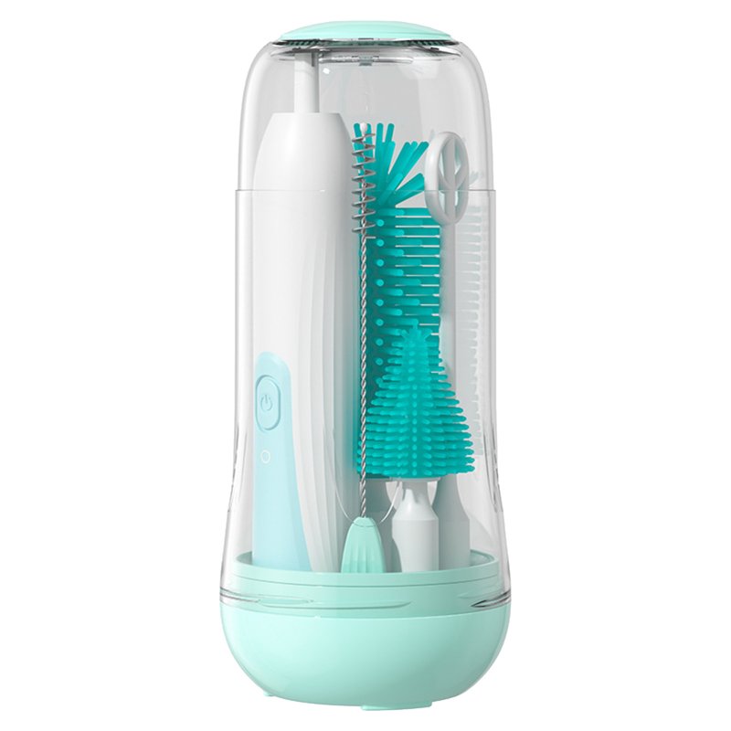 Electric Bottle Brush, Electric Baby Bottle Brush Cleaner Set With 4 Replacement Brush, Rechargeable 2 Modes 360 Degree Rotation Bottle Cleaner