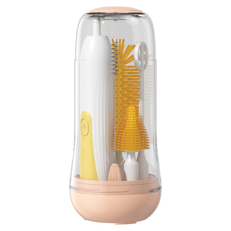 Electric Bottle Brush, Electric Baby Bottle Brush Cleaner Set With 4 Replacement Brush, Rechargeable 2 Modes 360 Degree Rotation Bottle Cleaner