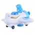Electric Cartoon Airplane Toy with Figure LED Lighting and Music