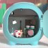 Electric Cartoon Piggy Bank Cute Pig Large Capacity Password Automatic Safe Toys For Children Gifts Ornament blue