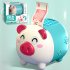 Electric Cartoon Piggy Bank Cute Pig Large Capacity Password Automatic Safe Toys For Children Gifts Ornament pink