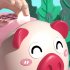 Electric Cartoon Piggy Bank Cute Pig Large Capacity Password Automatic Safe Toys For Children Gifts Ornament pink