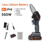 Electric  Chain  Saw 24 V Lithium Battery Portable Electric Pruning Saw Rechargeable Woodworking Mini Electric Saw Eu plug