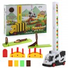 Electric Domino Train Diy Automatic Laying Domino Train Building Blocks Educational Toy For Kids Gifts cow