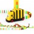 Electric Domino Train Diy Automatic Laying Domino Train Building Blocks Educational Toy For Kids Gifts cow