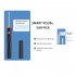 Electric Ear Wax Removal Tool Internal Lithium Battery 3mp Pixel Camera Silicone Ear Tip Wifi Connection White