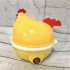 Electric Egg Cooker Boiler 7 Cavities Cute Chicken Shape Non Stick Auto off Egg Steamer With Indicator Light 110V US plug
