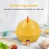 Electric Egg Cooker Boiler 7 Cavities Cute Chicken Shape Non Stick Auto off Egg Steamer With Indicator Light 220V EU plug