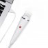 Electric Facial Cleansing Brush Rechargeable Facial Cleanser with Brush Heads for Exfoliating Massaging White