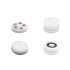 Electric Facial Cleansing Brush Rechargeable Facial Cleanser with Brush Heads for Exfoliating Massaging White