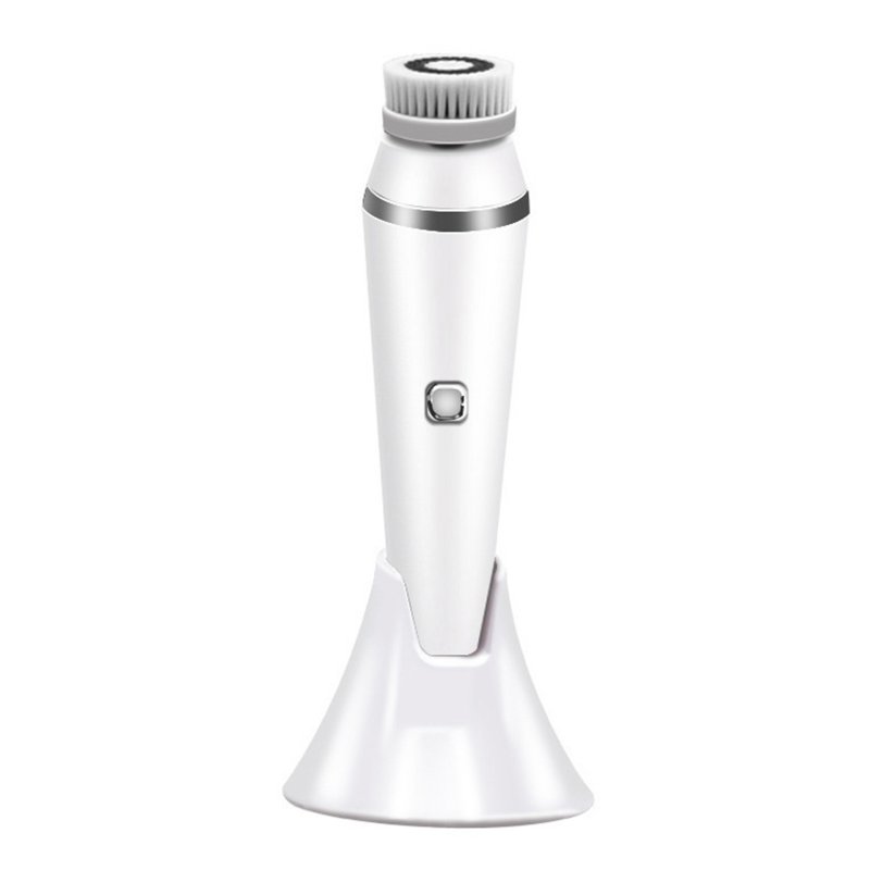 Electric Facial Cleansing Brush Rechargeable Facial Cleanser with Brush Heads