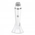 Electric Facial Cleansing Brush Rechargeable Facial Cleanser with Brush Heads for Exfoliating Massaging White