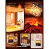 Electric Fireplace Heater Overheat Protection Mini Tabletop Fireplace Space Heater US Plug