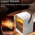 Electric Fireplace Heater Overheat Protection Mini Tabletop Fireplace Space Heater US Plug