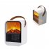 Electric Fireplace Heater Overheat Protection Mini Tabletop Fireplace Space Heater US Plug