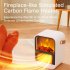 Electric Fireplace Heater Overheat Protection Mini Tabletop Fireplace Space Heater US Plug
