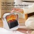 Electric Fireplace Heater Overheat Protection Mini Tabletop Fireplace Space Heater US Plug