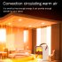 Electric Fireplace Heater Overheat Protection Mini Tabletop Fireplace Space Heater US Plug