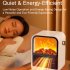 Electric Fireplace Heater Overheat Protection Mini Tabletop Fireplace Space Heater US Plug