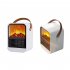 Electric Fireplace Heater Overheat Protection Mini Tabletop Fireplace Space Heater US Plug