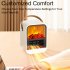 Electric Fireplace Heater Overheat Protection Mini Tabletop Fireplace Space Heater US Plug