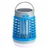 Electric Fly Killer Bug Zapper USB   Solar Rechargeable 2200mAh Battery Mosquito Killing Lamp Light Blue