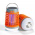 Electric Fly Killer Bug Zapper USB   Solar Rechargeable 2200mAh Battery Mosquito Killing Lamp Light Blue