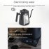 Electric Gooseneck Kettle  Kettle Teapot With Stainless Steel Inner Liner And Cover  Ergonomic Handle  Multifunctional Silent Hot Water Boiler Heater Black wood