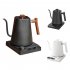 Electric Gooseneck Kettle  Kettle Teapot With Stainless Steel Inner Liner And Cover  Ergonomic Handle  Multifunctional Silent Hot Water Boiler Heater Black wood