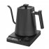 Electric Gooseneck Kettle  Kettle Teapot With Stainless Steel Inner Liner And Cover  Ergonomic Handle  Multifunctional Silent Hot Water Boiler Heater Black wood