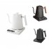Electric Gooseneck Kettle  Kettle Teapot With Stainless Steel Inner Liner And Cover  Ergonomic Handle  Multifunctional Silent Hot Water Boiler Heater Black wood