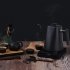 Electric Gooseneck Kettle  Kettle Teapot With Stainless Steel Inner Liner And Cover  Ergonomic Handle  Multifunctional Silent Hot Water Boiler Heater Black wood